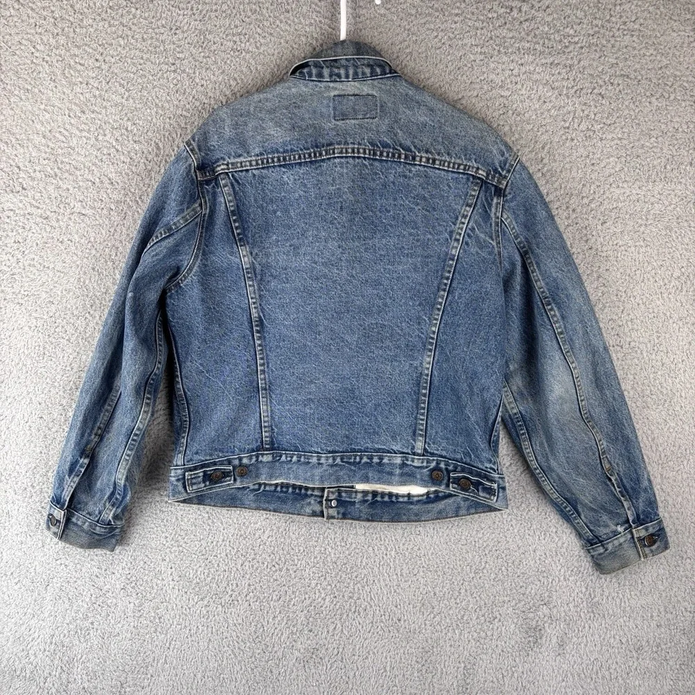 Vintage Levis‎ Trucker Jean Jacket Mens 40 Type 3 Denim 70506 Made USA 80s